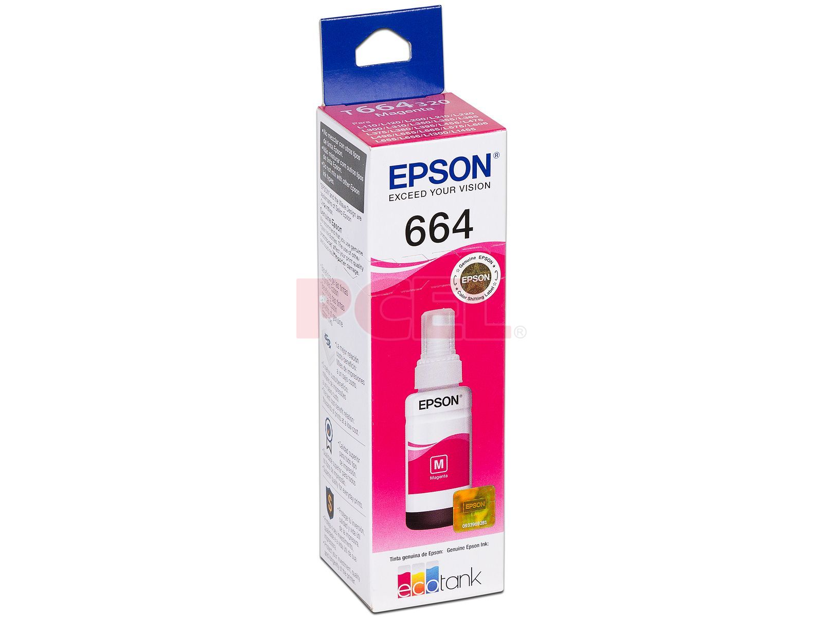 Botella de Tinta Magenta Epson T664, Modelo: T664320