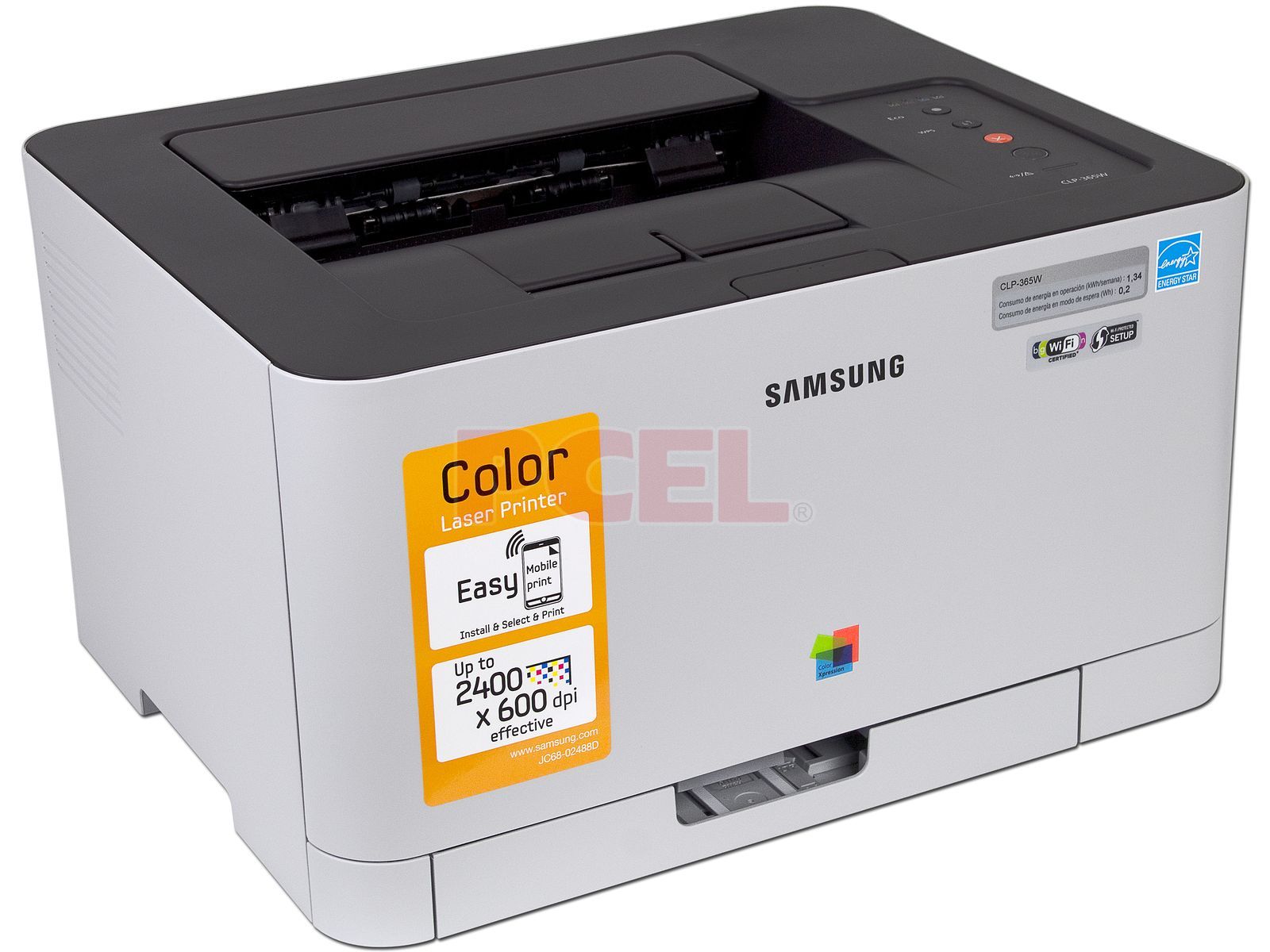 sopa sol Duque Impresora Láser a Color Samsung CLP-365W, hasta 2,400 x 600 dpi, WiFi,  Ethernet, USB.