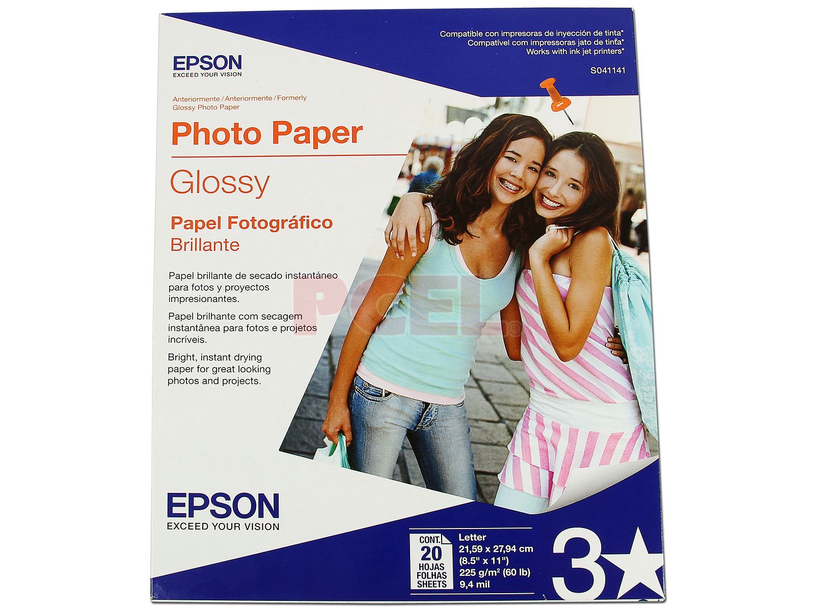 S041143 - Epson Glossy Photo Paper - 20 Sheets
