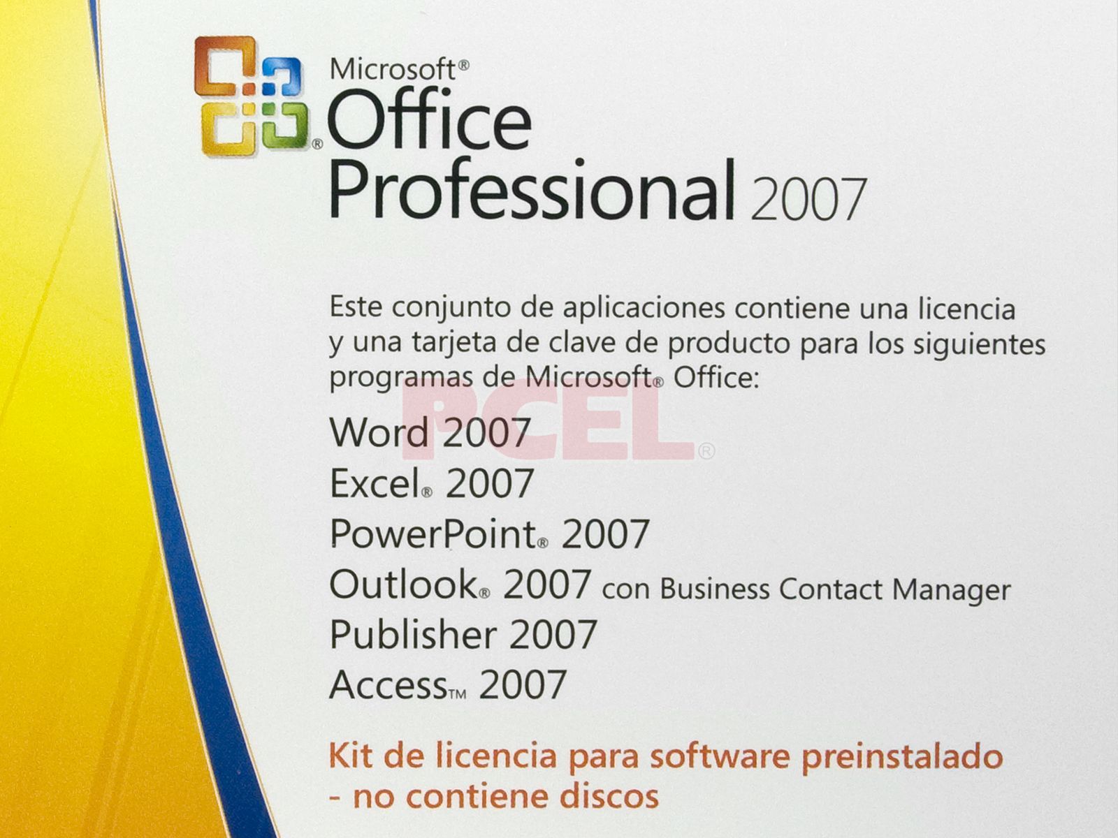 Microsoft Office Professional 2007 en Español versión OEM, 1 Licencia  (Venta disponible solo en equipos nuevos Preinstalado)