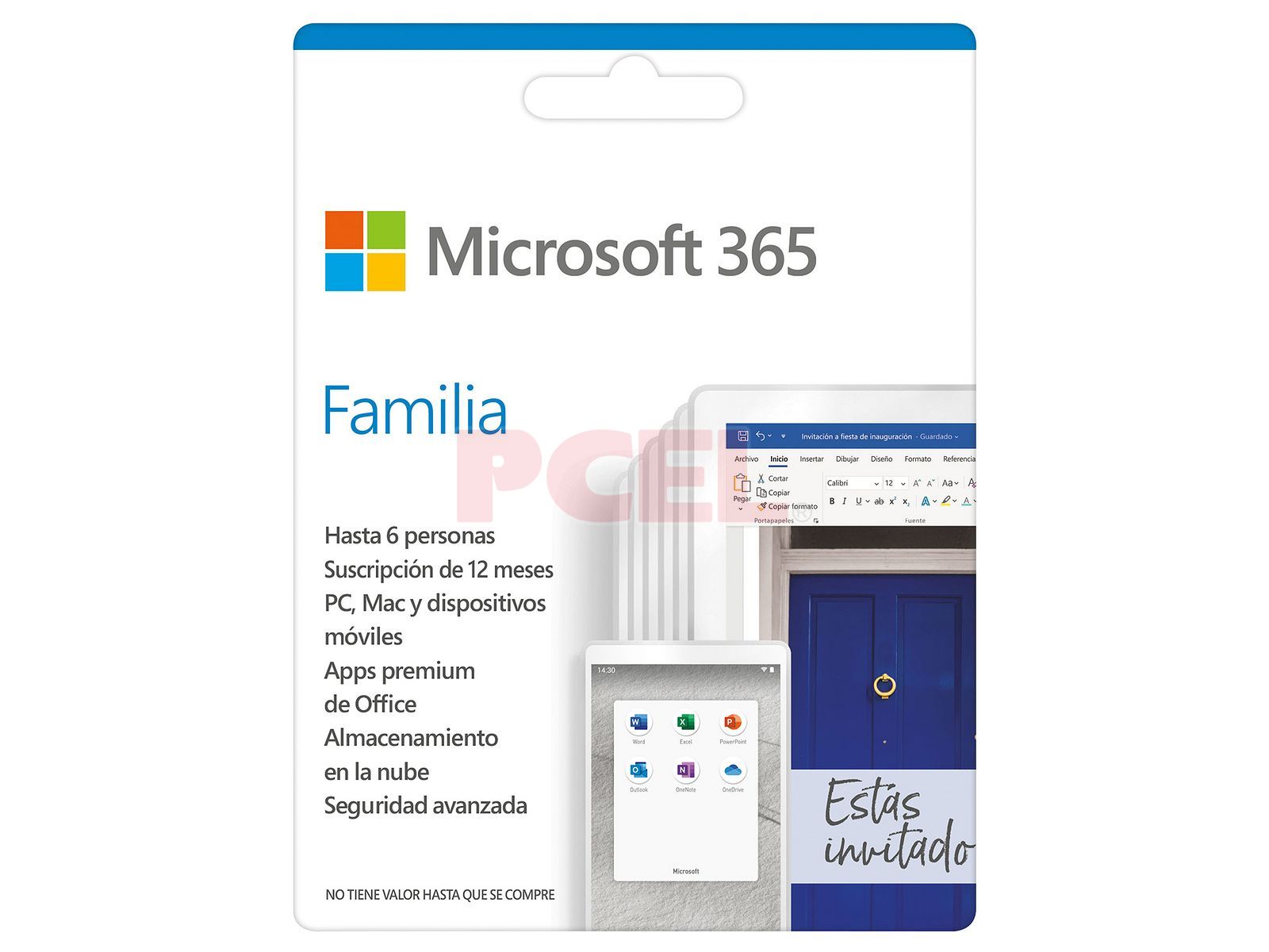 Microsoft Office 365 Family (1 año de suscripción para 6 usuarios + 1TB en  OneDrive). Descarga ESD. (Digital)