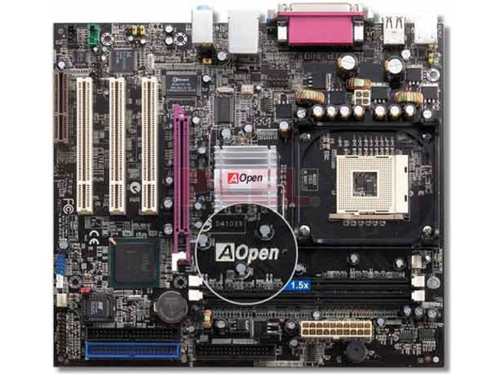 Madre AOpen MX4GVR, ChipSet Intel 845GV, ICH4 Soporta: Pentium