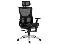 Silla para oficina Acteck Flux Ultra EC696HR, Reposabrazos 3D, Soporta hasta 120Kg, Color Negro.