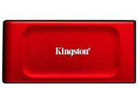 Unidad de Estado Sólido Kingston XS1000 de 1TB, USB-C 3.2 Gen 2x2, USB-A. Velocidad de Lectura de 1050 MB/s, Velocidad de Escritura de 1000 MB/s, Color Rojo.