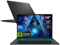 Laptop Gamer ASUS V16: 
Procesador Intel Core 7 240H (hasta 5.2 GHz), 
Memoria de 16GB DDR5, 
SSD de 1TB, 
Pantalla de 16