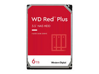 Disco Duro para NAS Western Digital Red Plus de 6 TB, 256MB caché, 5400RPM, SATA III (6 Gb/s).