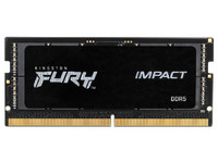 Memoria SODIMM Kingston FURY Impact, DDR5 PC5-44800 (5600MHz), Non-ECC, CL40, 16GB, Color Negro.
