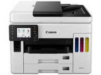 Multifuncional a color Canon Maxify GX7110 (6880C004AA) 4 en 1 con Sistema de Tanques de Tinta, Impresora, Copiadora, Escáner y Fax, Resolución Máxima de Impresión de 600 x 1200 dpi, Wi-Fi, Ethernet, USB.