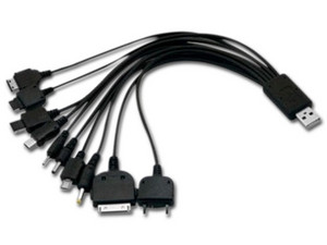 Cable de Carga BRobotix Universal. Color Negro.