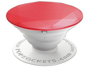 Soporte para Smartphone Popsockets diseño Diamante Rojo.