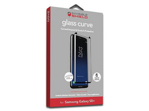 Protector de pantalla Zagg Invisible Shield de cristal templado transparente para Samsung S8 Plus.