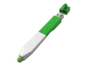 Pluma Stylus TechZone 3 en 1 para Tablets y Smartphones. Cable USB 2.0 a Micro USB 2.0 (M-M). Color Verde.
