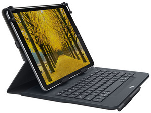 Funda con teclado Bluetooth integrado para tabletas Apple, Android, Windows de 9-10