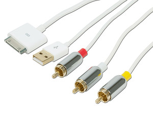 Cable iLynk a Video Compuesto + USB, 1.8 m, Blanco.                         