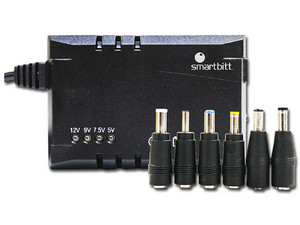 Adaptador de Corriente Smartbitt para Modem con puntas intercambiables.