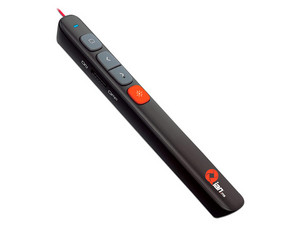 Presentador Inalámbrico Qian QLP200 con puntero Láser rojo, USB. Color Negro.