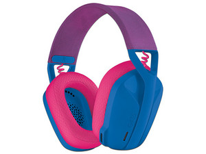 Audífonos inalámbricos con micrófono Gamer Logitech G435 LightSpeed, Receptor USB, Bluetooth. Color Azul.