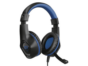 Audífonos Gamer con micrófono Trust GXT 404B Rana, Compatible con PS4/PS5, 3.5mm. Color Negro/Azul.