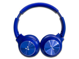 Audífonos con Micrófono Vorago HPB-200BK Bluetooth. Color Azul.