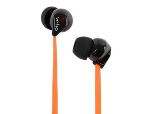 Audífonos internos Veho Z-1, respuesta de frecuencia 20 Hz - 20000 Hz,
 3.5mm. Color Naranja.