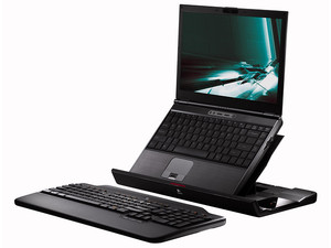 Logitech Alto Cordless eleva la pantalla de la computadora portátil y proporciona un teclado inalámbrico de tamaño estándar y un concentrador USB.