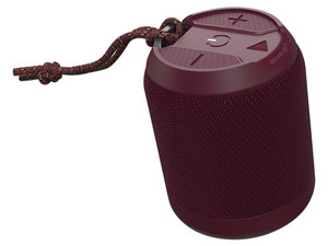 Bocina portátil Braven BRV-MINI con micrófono integrado, Impermeable, Bluetooth, USB-C, Color Rojo