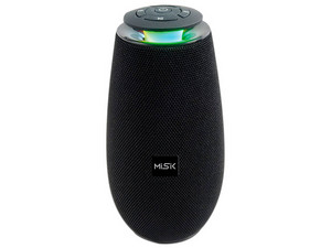 Bocina portátil Misk MS236, Bluetooth, USB, MicroSD, 3.5mm. Color Negro.