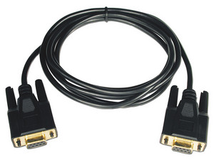Cable serial de módem nulo puerto serial DB9 (H-H), 1.83 m.