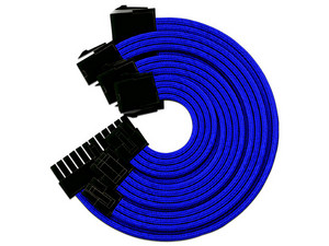 Kit de Cables Yeyian para fuente de poder, 30cm, Color Azul.