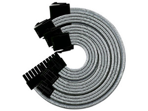 Kit de Cables Yeyian para fuente de poder, 30cm, Color Blanco.