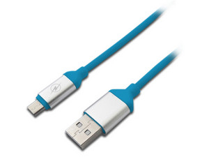 Cable Brobotix USB 2.0 macho/MicroUSB macho de 1.25 m. Color Azul.