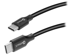 Cable GETTTECH USB-C (M-M) de 2m. Color Negro.