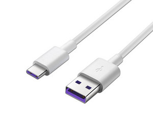 Cable Huawei de USB a USB-C (M-M), 1m. Color Blanco.