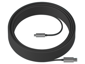 Cable USB 3.2 Logitech 939-001799, de USB-A (M) a USB-C (M), Longitud 10m.
