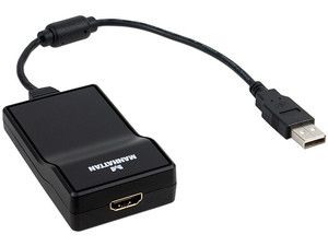 Adaptador de Video USB 2.0 a HDMI, soporta HD 1080p.