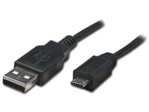 Cable Manhattan USB 2.0 Tipo A macho/Micro B macho de 1m. Color Negro.