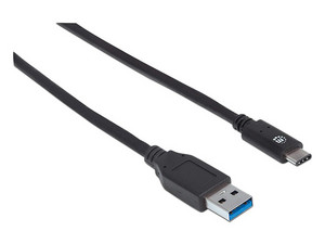 Cable Manhattan USB Type-C, USB 3.0 Tipo A a USB-C de 1m