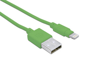 Cable Manhattan de USB a Lightning de 1m. Color Verde.