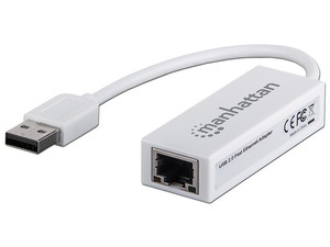 Adaptador Manhattan de USB 2.0 a Fast Ethernet 10/100 Mbps.