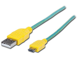 Cable Manhattan USB 2.0 Tipo A macho/Micro B macho de 1M.