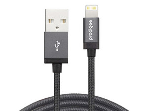 Cable Prodigee de USB 2.0 (macho) a Lightning (macho), 3m. Color negro.