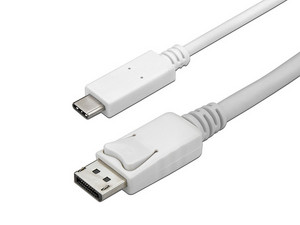 Cable Adaptador StarTech CDP2DPMM1MW de USB Tipo-C (Macho) a DisplayPort (Macho).