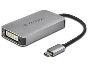 Convertidor de vídeo StarTech CDP2DVIDP de USB Tipo-C (M) a DVI-I (H), Con soporte para Dual Link.