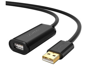 Cable de Extensión USB Activo UGREEN (M-H) de 5m, Color Negro.
