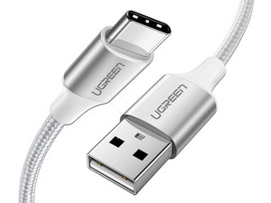 Cable de carga rápida UGREEN de USB 2.0 a USB-C, 2m de longitud.