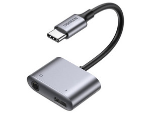 Cable USB-C a USB-C/3.5MM UGREEN 3.5 m. Color Negro.