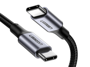 Cable de carga rápida UGREEN de USB 2.0 a USB-C, 1m de longitud. Color Negro.