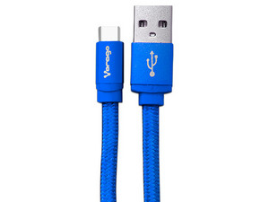 Cable Vorago de USB 2.0 a USB-C de 1m. Color Azul.