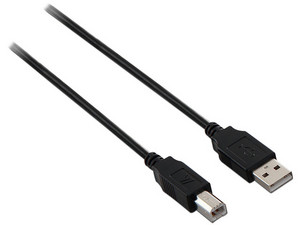 Cable V7 USB 2.0 A macho/ B macho de 3.0m para Impresora y Escáner.