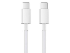 Cable USB-C Xiaomi, Longitud 1.5 m, Conector USB-C (M-M). Color Blanco.